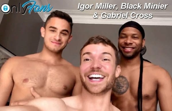 Miller Black Porn - IGOR MILLER, BLACK MINIER & GABRIEL CROSS (BAREBACK) | HD GAYHD GAY