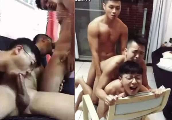 Gay China threesome