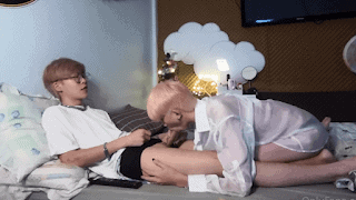 My friend giving me a blowjob