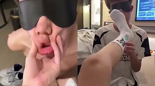 Not Tits 1-Playing with the little titty dog ​​in white stockings