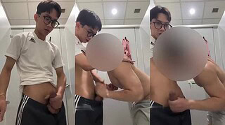 Asian twink gets jerked in a public bathroom stall – Ducal (7Ducal, imyour_seven, ducal_39)